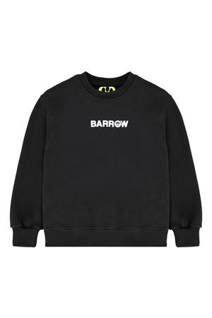 felpa in cotone nero BARROW KIDS | F5BKJUSW161110